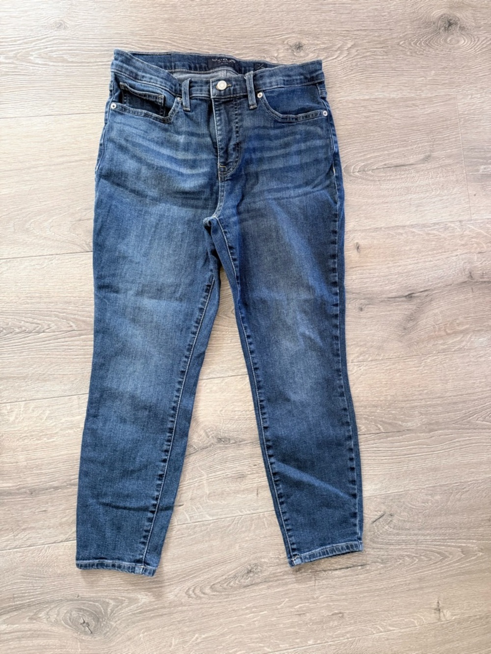 Lucky Brand Women's High-Rise Dark Blue Wash Cropped Jeans